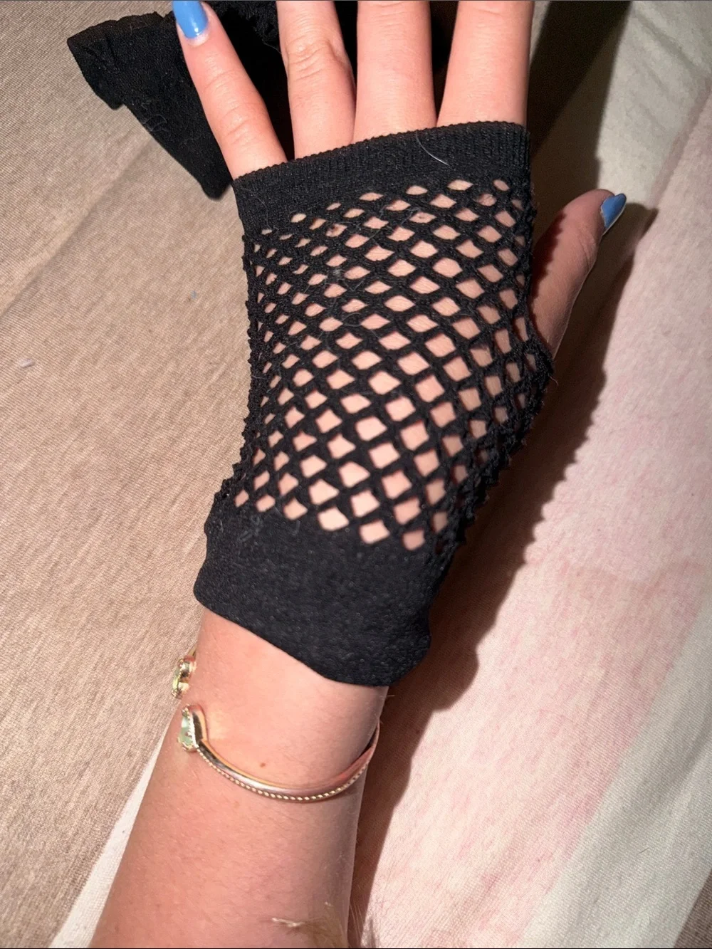 T.J.Maxx Black Fishnet Ankle Socks for Men
